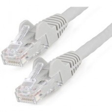StarTech.com 5m LSZH CAT6 Ethernet Cable, 10 Gigabit Snagless RJ45 100W PoE Network Patch Cord with Strain Relief, CAT 6 10GbE UTP, Grey, Individually Tested/ETL, Low Smoke Zero Halogen - Category 6 - 24AWG (N6LPATCH5MGR) - Cabo patch - RJ-45 (M) par