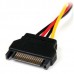 StarTech.com 6in SATA to LP4 Power Cable Adapter - F/M - Power adapter - SATA power (M) to 4 pin internal power (F) - 5.9 in - black - LP4SATAFM6IN - Adaptador de alimentação - SATA de alimentação (M) para 4 PIN potência interna (F) - 15 cm - preto -