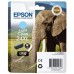 Epson Tinteiro Cyan claro Série 24XL Elefante Tinta Claria Photo HD (c/alarme RF+AM)