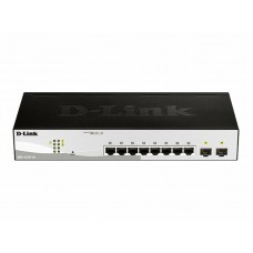 Switch D-Link DGS-1210-10/E: Gigabit Smart com 8 Portas e 2 SFP