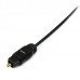 StarTech.com 15 ft Thin Toslink Digital Optical SPDIF Audio Cable - 15ft / 15 Feet Optical Audio Cable (THINTOS15) - Cabo de áudio digital (óptico) - SPDIF - TOSLINK macho para TOSLINK macho - 4.6 m - fibra óptica - preto - para P/N: FPCEILPTBLP, FPW StarTech.com 15 ft Thin Toslink Digital Optical SPDIF Audio Cable - 15ft / 15 Feet Optical Audio Cable (THINTOS15) - Cabo de áudio digital (óptico) - SPDIF - TOSLINK macho para TOSLINK macho - 4.6 m - fibra óptica - preto - para P/N: FPCEILPTBLP, FPW