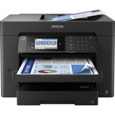 Epson WorkForce WF-7840DTWF - Impressora multi-funções - a cores - jacto de tinta - A3 (297 x 420 mm) (original) - A3 (media) - até 25 ppm (impressão) - 550 folhas - 33.6 Kbps - USB 2.0, LAN, Wi-Fi(n), host USB