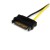 StarTech.com 6in SATA Power to 8 Pin PCI Express Video Card Power Cable Adapter - SATA to 8 pin PCIe power - Cabo de alimentação - SATA de alimentação (M) para alimentação PCIe 8 pinos (M) - 15 cm sem_imagem