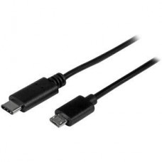 StarTech.com USB C to Micro USB Cable - 0.5m - M/M - Thunderbolt 3 Compatible - Micro USB Cord -USB Type C to Micro USB Cable (USB2CUB50CM) - Cabo USB - 24 pin USB-C (M) para Micro USB Tipo B (M) - USB 2.0 - 50 cm - preto