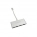 Hub USB Coolbox COO-HUC3U3PD, 4 Portas, Alumínio, USB 3.0