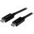 StarTech.com 1m (3.3ft) Thunderbolt 3 Cable, 20Gbps, 100W PD, 4K Video, Thunderbolt-Certified, Compatible w/ TB4/USB 3.2/DisplayPort - Cabo Thunderbolt - 24 pin USB-C (M) para 24 pin USB-C (M) - Thunderbolt 3 / USB / DisplayPort - 1 m - preto - para sem_imagem