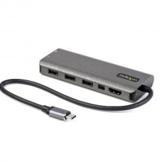 StarTech.com USB C Multiport Adapter, USB-C to HDMI or Mini DisplayPort 4K 60Hz, 100W Power Delivery Pass-Through, 4-Port 10Gbps USB Hub, USB Type-C Mini Dock, 12 StarTech.com USB C Multiport Adapter, USB-C to HDMI or Mini DisplayPort 4K 60Hz, 100W Power Delivery Pass-Through, 4-Port 10Gbps USB Hub, USB Type-C Mini Dock, 12
