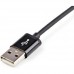 StarTech.com 1m (3ft) Black Apple 8-pin Lightning Connector to USB Cable for iPhone / iPod / iPad - Charge and Sync Cable - 1 meter (USBLT1MB) - Cabo Lightning - Lightning macho para USB macho - 1 m - proteção dupla - preto - para P/N: ST7C51224, ST7