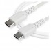 Cabo USB-C StarTech - Branco - 1m - Fibra de Aramida Cabo USB-C StarTech - Branco - 1m - Fibra de Aramida