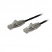 Snagless Network Cable  Cabl Slim Rj45 1m Black