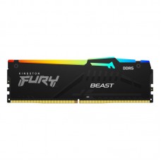 Kingston ValueRAM 64GB 6000MT/s DDR5 CL40 DIMM (Kit of 4) FURY Beast RGB XMP