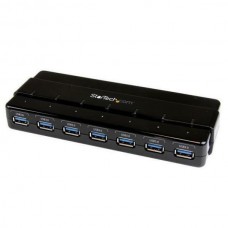 StarTech.com 7 Port USB 3.0 Hub ? Up To 5 Gbps ? 7 x USB ? Universal Multi Port USB Extender for Your Desktop ? USB Powered (ST7300USB3B) - Hub - 7 x SuperSpeed USB 3.0 - desktop - para P/N: BNDTBUSB3142, PEXUS313AC2V, PEXUSB311A1E, PEXUSB312A2, PEXU