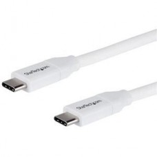 Cabo USB-C para USB-C Startech 4m, 5A, 60MB/s, Branco