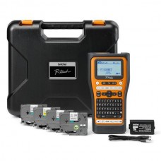 Etiquetadora Brother PT-E560BTSP: Impressão térmica, conectividade sem fios, teclado QWERTY