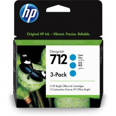 Hp 712 3-Pack 29-Ml Cyan Designjet Ink C