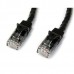StarTech.com 2m CAT6 Ethernet Cable, 10 Gigabit Snagless RJ45 650MHz 100W PoE Patch Cord, CAT 6 10GbE UTP Network Cable w/Strain Relief, Black, Fluke Tested/Wiring is UL Certified/TIA - N6PATC2MBK StarTech.com 2m CAT6 Ethernet Cable, 10 Gigabit Snagless RJ45 650MHz 100W PoE Patch Cord, CAT 6 10GbE UTP Network Cable w/Strain Relief, Black, Fluke Tested/Wiring is UL Certified/TIA - N6PATC2MBK
