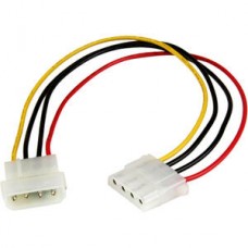 Cabo StarTech.com, Extensão de Alimentação Molex LP4, 30cm Cabo StarTech.com, Extensão de Alimentação Molex LP4, 30cm