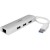 StarTech.com 3-Port USB 3.0 Hub with Gigabit Ethernet - Up to 5Gbps - Portable USB Port Expander with Built-in Cable (ST3300G3UA) - Hub - 3 x SuperSpeed USB 3.0 + 1 x 10/100/1000 sem_imagem
