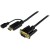 StarTech.com HDMI to VGA Cable - 3 ft / 1m - 1080p - 1920 x 1200 - Active HDMI Cable - Monitor Cable - Computer Cable (HD2VGAMM3) - Cabo adaptador - HDMI, Micro-USB Tipo B (apenas alimentação) para HD-15 (VGA) macho - 1 m - preto - ativo, suporte 192 sem_imagem
