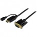 StarTech.com HDMI to VGA Cable - 3 ft / 1m - 1080p - 1920 x 1200 - Active HDMI Cable - Monitor Cable - Computer Cable (HD2VGAMM3) - Cabo adaptador - HDMI, Micro-USB Tipo B (apenas alimentação) para HD-15 (VGA) macho - 1 m - preto - ativo, suporte 192