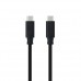 Cabo Nanocable USB 3.2 Gen2x2 - 20Gbps, 5A/100W, 4K/60Hz, USB-C Macho/USB-C Macho, 3m, Preto