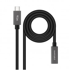 Cabo Nanocable USB-C 3.2 Gen2x2 60W 4K/60Hz 1m Preto