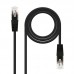 Cabo Rede Nanocable Cat.6 RJ45 - 2m, Preto