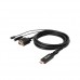 Cabo CLUB3D HDMI-VGA, 2m, 1080p, Macho/Macho