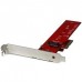 StarTech.com M2 PCIe SSD Adapter - x4 PCIe 3.0 NVMe / AHCI / NGFF / M-Key - Low Profile and Full Profile - SSD PCIe M.2 Adapter (PEX4M2E1) - Adaptador de interface - M.2 - Expansion Slot to M.2 - M.2 Card - PCIe x4 - vermelho - para P/N: BNDTB10GI, B