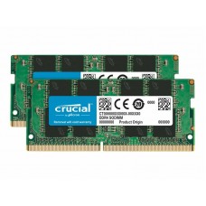 Crucial - DDR4 - kit - 16 GB:2 x 8 GB - SO DIMM 260-pinos - unbuffered - CT2K8G4SFRA32A