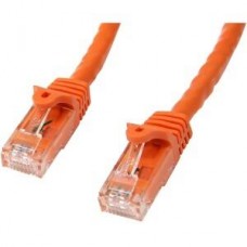StarTech.com 1m CAT6 Ethernet Cable, 10 Gigabit Snagless RJ45 650MHz 100W PoE Patch Cord, CAT 6 10GbE UTP Network Cable w/Strain Relief, Orange, Fluke Tested/Wiring is UL Certified/TIA - Category 6 - 24AWG (N6PATC1MOR) - Cabo patch - RJ-45 (M) para R StarTech.com 1m CAT6 Ethernet Cable, 10 Gigabit Snagless RJ45 650MHz 100W PoE Patch Cord, CAT 6 10GbE UTP Network Cable w/Strain Relief, Orange, Fluke Tested/Wiring is UL Certified/TIA - Category 6 - 24AWG (N6PATC1MOR) - Cabo patch - RJ-45 (M) para R