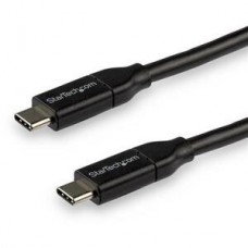 StarTech.com USB C To USB C Cable - 10 ft / 3m - USB-IF Certified - 5A PD - USB 2.0 - USB Type C Charging Cable - USB C Fast Charge Cable (USB2C5C3M) - Cabo USB - 24 pin USB-C (M) para 24 pin USB-C (M) - Thunderbolt 3 / USB 2.0 - 5 A - 3 m - preto