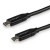 StarTech.com USB C To USB C Cable - 10 ft / 3m - USB-IF Certified - 5A PD - USB 2.0 - USB Type C Charging Cable - USB C Fast Charge Cable (USB2C5C3M) - Cabo USB - 24 pin USB-C (M) para 24 pin USB-C (M) - Thunderbolt 3 / USB 2.0 - 5 A - 3 m - preto sem_imagem