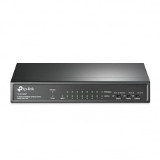 TP-LINK TL-SF1009P 9-Port 10/100 Mbps Steel Desktop Switch with 8-Port PoE+ 67W PoE budget