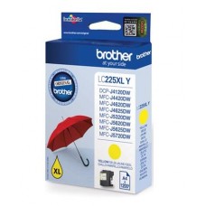 Tinteiro BROTHER LC225XLYBP Amarelo 1,2k - DCP-J4120DW, MFC-J4420DW/4620DW/5x20DW