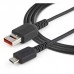 StarTech.com 3ft (1m) Secure Charging Cable, USB-A to Micro USB Data Blocker Charge-Only Cable, Power-Only Charger Cable for Phone/Tablet, Data Blocking USB Protector Adapter Cable, TPE - 5V at 2.4A (12W max) (USBSCHAU1M) - Cabo USB - USB (apenas ali
