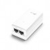TP-Link - 24V Passive PoE Injector Adapter, 1× Gigabit PoE Port, 1× Gigabit Non-PoE Port, Data and Power Carried over The Same Cable, 24V Power Input, 12 W PoE Power, Plastic Case