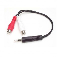 Cabo de Áudio StarTech MUMFRCA 3.5mm Macho para RCA Fêmea 15cm