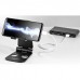 StarTech.com Phone and Tablet Stand, Foldable Universal Mobile Device Holder for Smartphones & Tablets, Adjustable Multi-Angle Viewing Ergonomic Cell Phone Stand for Desk, Portable, Black - Foldable Phone Holder (USPTLSTNDB) - Apoio de desktop para t