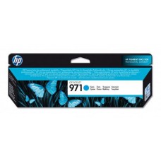 Tinteiro HP OfficeJet 971 Cian (CN622AE): Rendimento Padrão, 2500 Páginas, Tinta Pigmentada