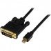 Cabo Adaptador StarTech MDP2DVIMM3B Mini DisplayPort para DVI-D