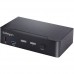 StarTech.com USB C KVM Switch, 2 Port DisplayPort KVM w/ 4K 60Hz UHD HDR Video, 3.5mm Audio, USB Type C KVM Switch, 4x USB HID and 2x USB A 3.2 Gen 1 5Gbps Hub, Thunderbolt 3/4 Compatible - Hot Key Switching (SV231DPUCA) - Chave de KVM / áudio / USB