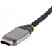 StarTech.com USB-C to Ethernet Adapter, 10/100/1000 Mbps, Gigabit Network Adapter w/ ASIX AX88179A Chip, 1ft/30cm Cable, USB Type C to RJ45 Ethernet Dongle, USB C to LAN Adapter, Windows/macOS/Linux/ChromeOS (US1GC30B2) - Adaptador de rede - USB-C -