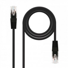Cabo de Rede Nanocable RJ45 Cat.5e UTP (10.20.0103-BK): 3m, Preto, AWG24