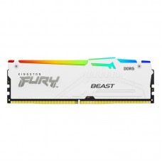 Kingston ValueRAM 16GB 5200MT/s DDR5 CL36 DIMM FURY Beast White RGB EXPO Kingston ValueRAM 16GB 5200MT/s DDR5 CL36 DIMM FURY Beast White RGB EXPO