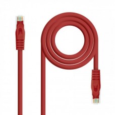Cabo Nanocable RJ45 Cat.6A UTP LSZH, 2m, AWG24, Vermelho