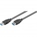Ewent Cabo Extensão Usb 2.0 M/F Preto 3mt