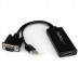 VGA to HDMI Adapter w/USB Power+Audio