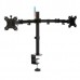 Kensington SmartFit Ergo Dual Extended Monitor Arm - Kit de montagem - braço ajustável - para 2 monitores - metal - preto - tamanho de tela: até 32'' - Computador de mesa, abraçadeira C, anel isolante, montável na secretária
