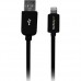 StarTech.com 1m (3ft) Black Apple 8-pin Lightning Connector to USB Cable for iPhone / iPod / iPad - Charge and Sync Cable - 1 meter (USBLT1MB) - Cabo Lightning - Lightning macho para USB macho - 1 m - proteção dupla - preto - para P/N: ST7C51224, ST7
